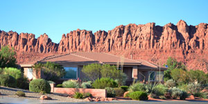 Ivins Utah Homes for sale rest below a magnificent backdrop