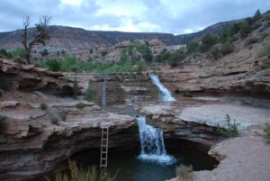 toquerville falls, lower-and-upper