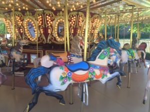 Horses on the carousel