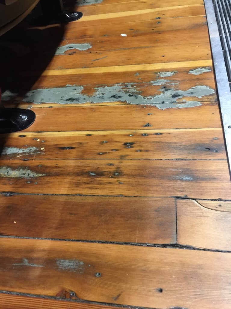 Wood floors at The Electric Theater