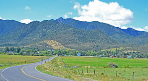 Pine Valley Utah Road to Town