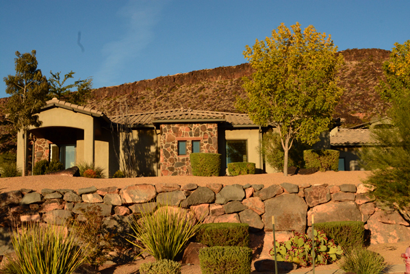 Whisper Ridge home with lava ridge background