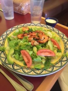 Don Pedros restaurant shrimp salad